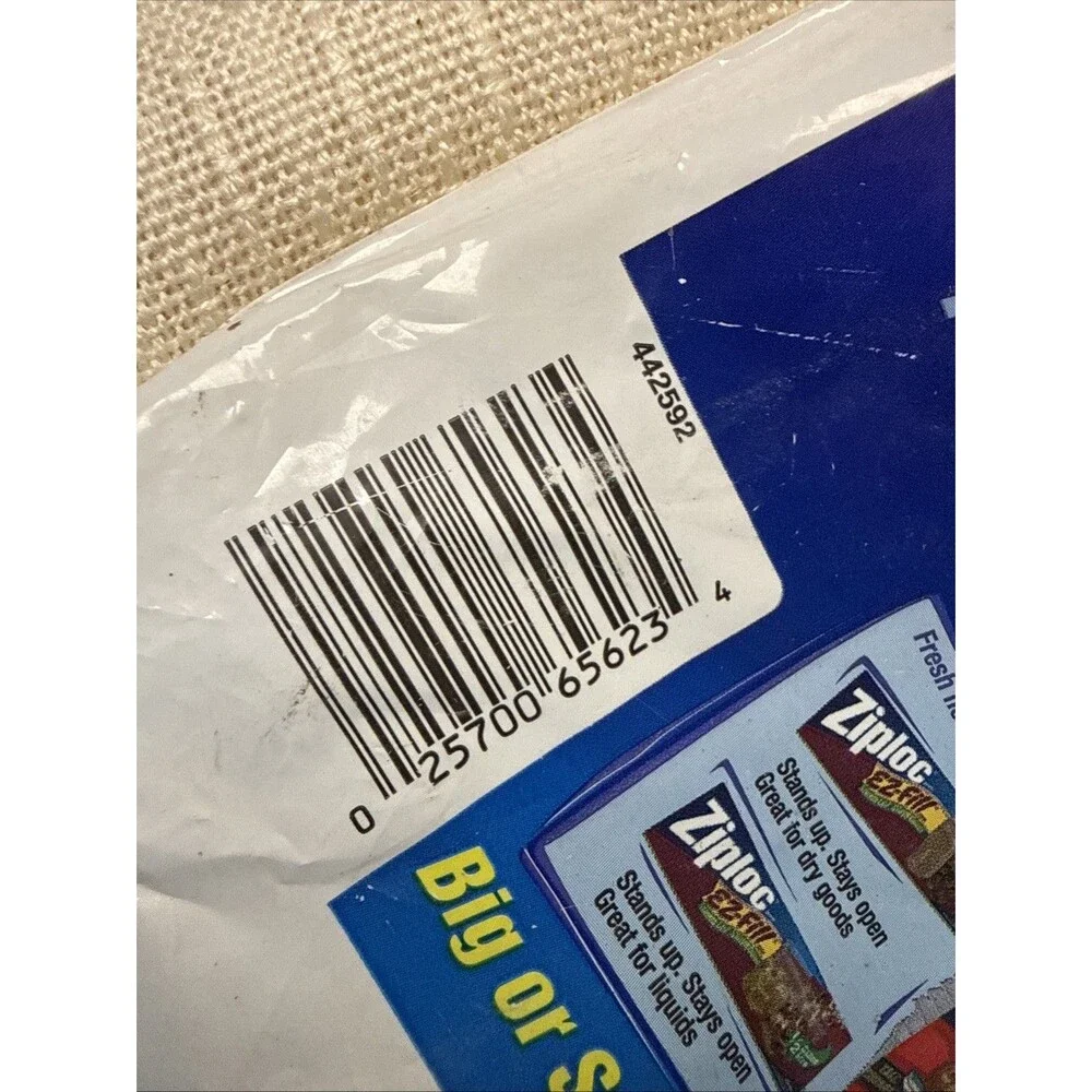 Ziploc Heavy Duty Big Bags 4 Count EXTRA LARGE 12 Gallon- 24” X 21 3/8” New